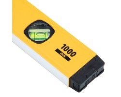 Уровень алюминиевый, магнит, фрезерованный, 3 глазка (1 зеркал.) 0,5 мм/м, 1000 мм Denzel-foto6