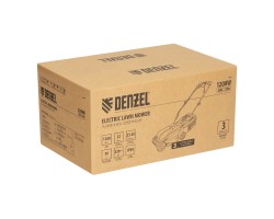 Газонокосилка электрическая GMC-1200, шир.,32см, 1200 Вт, 3 уров., травосб. 30 л Denzel-foto22