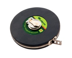 Рулетка геодезическая 30 м х 13 мм, закрытый корпус, фибергласовая лента Сибртех-foto5