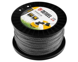 Леска для триммера двухкомпонентная зубчатый квадрат, 2,4мм х 172м, на DIN кат. EXTRA CORD Denzel-foto2