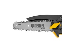 Цепная мини-пила аккумуляторная бесщет., CCS-150, шина 150 мм, Li-Ion, 20 В Denzel-foto20