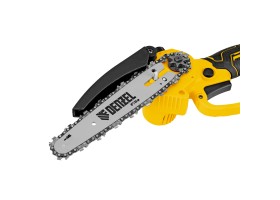 Цепная мини-пила аккумуляторная бесщет., CCS-150, шина 150 мм, Li-Ion, 20 В Denzel-foto26