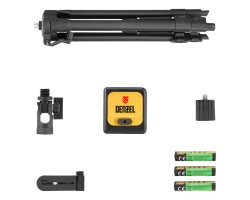 Лазерный уровень DQB-T, 30 м, зеленый луч, батарейки, штатив Denzel-foto36