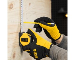 Рулетка 5м х 25мм, двухкомп. корпус, магнитный обрезиненный зацеп Denzel-foto11