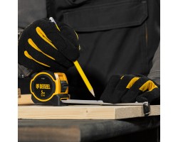 Рулетка 5м х 25мм, двухкомп. корпус, магнитный обрезиненный зацеп Denzel-foto10