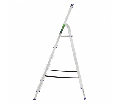 Стремянка алюминиевая с органайзером Универсал, 6 ступеней, Россия, Сибртех