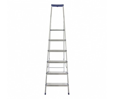 Стремянка алюминиевая с органайзером Универсал, 6 ступеней, Россия, Сибртех
