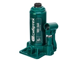 Домкрат гидравлический бутылочный, 5 т, 180-340 мм Сибртех-foto2