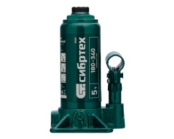 Домкрат гидравлический бутылочный, 5 т, 180-340 мм Сибртех-foto3