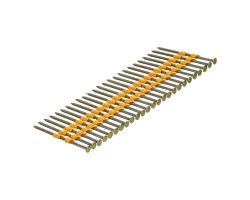 Гвозди для пнев. нейлера (крашен.) длина - 75 мм, диам. - 3,05 мм, 2000 шт. Denzel-foto2