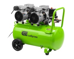 Компрессор безмаслянный малошумный МБ 2000/50, 2000 Вт, 50л, 300 л/мин// Сибртех 