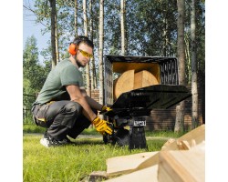 Дровокол электрический ELS7T-52, 2300 Вт, сила раскола 7т, макс. размеры полена D250 x 520 мм Denzel-foto24