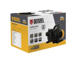 Садовый поверхностный насос GPL600, 600 Вт, 3000 л/ч, подъем 35 м, пластик Denzel-foto17