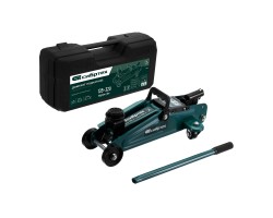 Домкрат гидравлический подкатной, 2 т, 135-320 мм, в пласт. кейсе Сибртех