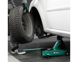 Домкрат гидравлический подкатной, 2 т, 135-320 мм, в пласт. кейсе Сибртех-foto20