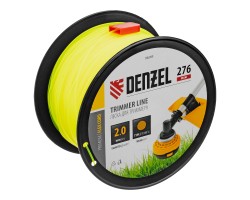Леска для триммера круглая, 2,0мм х 276м, на DIN катушке FLEX CORD, Denzel