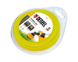 Леска для триммера, круглая 2 мм х 15 м, блистер Flex cord Denzel