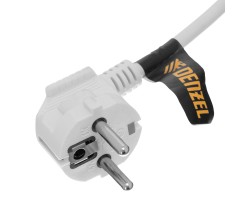 Шнур сетевой Energy Series, ПВС, 1,5 м, 3 x 1,5 мм, с неразборной вилкой, белый, Denzel-foto4