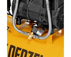 Компрессор безмасл. малошумный DLP-1500/50, 1,5 кВт,50 л, 2850 об/мин, 250 л/мин Denzel-foto12