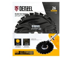 Диск для триммера c долотообразной формой зуба, 230 х 25,4 26 зубов Denzel-foto4