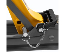 Домкрат гидравлический подкатной с фиксатором, 2,5 т, 85-385 мм Denzel-foto15