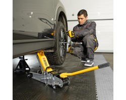 Домкрат гидравлический подкатной с фиксатором, 2,5 т, 85-385 мм Denzel-foto20