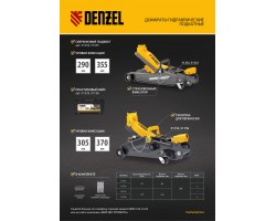 Домкрат гидравлический подкатной с фиксатором, 2,5 т, 85-385 мм Denzel-foto22