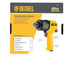 Ударный пневмогайковерт IW680, 1/2", 7000 об/мин, 680 Нм Denzel-foto8