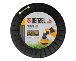 Леска для триммера зубчатый квадрат, 2,4мм х 172м, на DIN катушке FLEX CORD Denzel-foto3