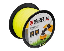 Леска для триммера круглая, 2,4мм х 192м, на DIN катушке FLEX CORD Denzel