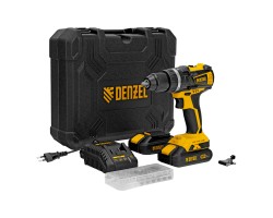 Дрель-шуруповерт аккумуляторная ударная бесщет CIDB-IB-18-02, Li-Ion, 18 В, 2 акк. Denzel 