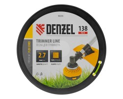 Леска для триммера квадрат, 2,7м х 138м, на DIN катушке FLEX CORD Denzel-foto3