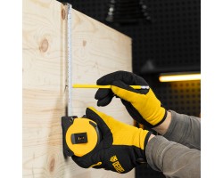 Рулетка 8м х 25мм, двухкомп. корпус, магнитный обрезиненный зацеп Denzel-foto10