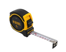 Рулетка 8м х 25мм, двухкомп. корпус, магнитный обрезиненный зацеп Denzel-foto4