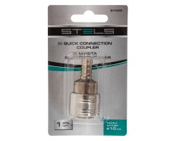 Муфта универсальная быстросъемная ("мама") со штуцером "елка" под шланг 10 мм, 1 шт, Stels-foto4