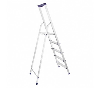 Стремянка алюминиевая с органайзером Универсал, 5 ступеней, Россия, Сибртех