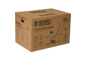 Бензиновая снегоуборочная машина SB 460 Sled, 99cc, лыжи ручной старт// Denzel-foto26