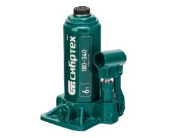 Домкрат гидравлический бутылочный, 6 т, 180-340 мм Сибртех-foto2