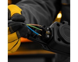 Шнур сетевой Energy Series, ПВС, 1,5 м, 3 x 1,5 мм, с неразборной вилкой, черный, Denzel-foto9