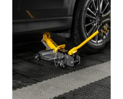 Домкрат гидравлический подкатной с фиксатором, 2 т, 130-330 мм, в кейсе Denzel-foto21