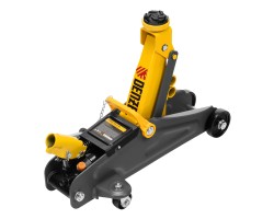 Домкрат гидравлический подкатной с фиксатором, 2 т, 130-330 мм, в кейсе Denzel-foto5