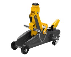 Домкрат гидравлический подкатной с фиксатором, 2 т, 130-330 мм, в кейсе Denzel-foto8