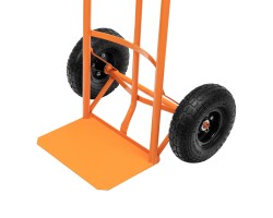 Тележка ручная двухколесная НТ1805, грузоподъемность 150 кг, пневматические колеса D 260 мм, платформа 350 х 235 мм Сибртех-foto4