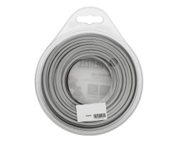 Леска для триммера армированная алюминием квадратная, 3,0мм х 15м, блистер ALUFLEX Denzel-foto5