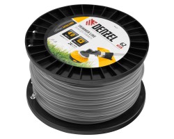 Леска для триммера двухкомпонентная квадрат, 4,0мм х 62м, на DIN катушке EXTRA CORD Denzel-foto2