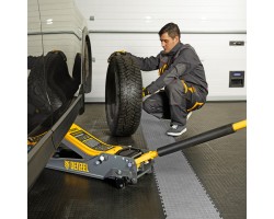 Домкрат гидравлический подкатной, 3 т, 85-610 мм, быстрый подъем, низ. подхват, проф, SUV Denzel-foto19