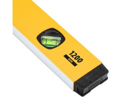 Уровень алюминиевый, магнит, фрезерованный, 3 глазка (1 зеркал.) 0,5 мм/м, 1200 мм Denzel-foto7