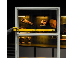 Уровень алюминиевый, магнит, фрезерованный, 3 глазка (1 зеркал.) 0,5 мм/м, 1200 мм Denzel-foto13