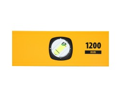 Уровень алюминиевый, магнит, фрезерованный, 3 глазка (1 зеркал.) 0,5 мм/м, 1200 мм Denzel-foto8