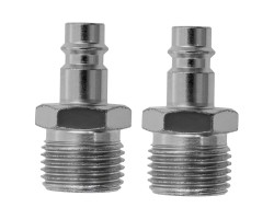 Ниппель универсальный быстросъемный ("папа") внешняя резьба 1/2, 2 шт, Stels